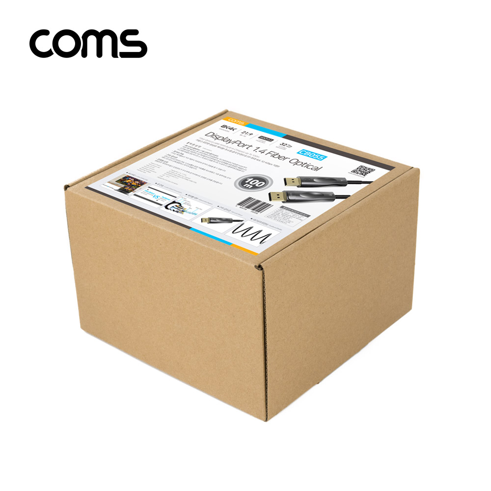 Coms 디스플레이포트(DisPlay Port) 광(AOC) 리피터 케이블 / DP / 8K@60Hz / 100M