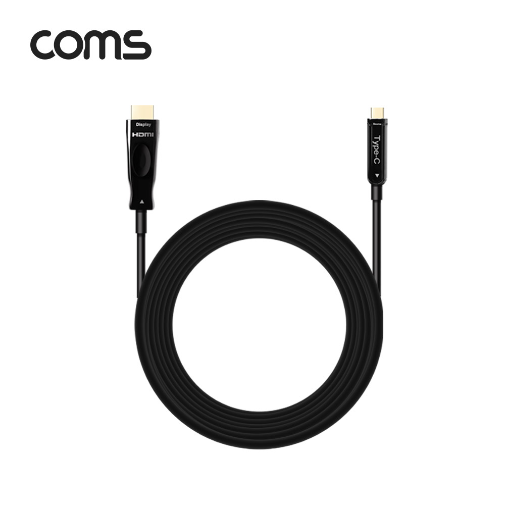Coms USB 3.1 (Type C) to HDMI 케이블 10M, AOC Cable / EDID / 21.6Gbps / 4K2K@60Hz 지원