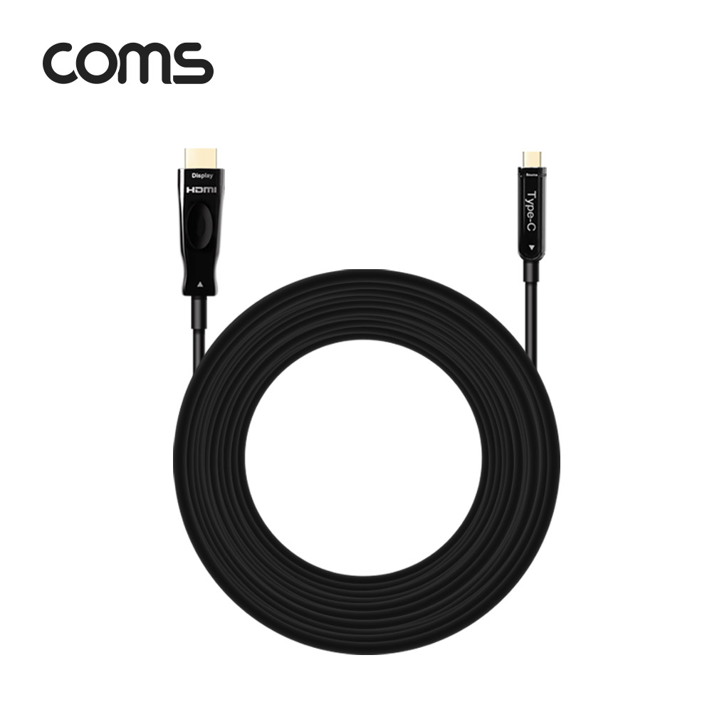 Coms USB 3.1 (Type C) to HDMI 케이블 30M, AOC Cable / EDID / 21.6Gbps / 4K2K@60Hz 지원
