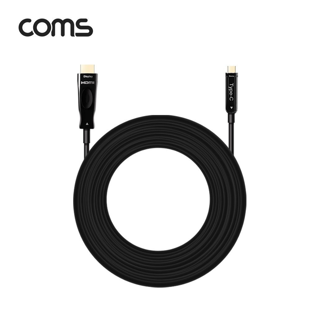 Coms USB 3.1 (Type C) to HDMI 케이블 40M, AOC Cable / EDID / 21.6Gbps / 4K2K@60Hz 지원