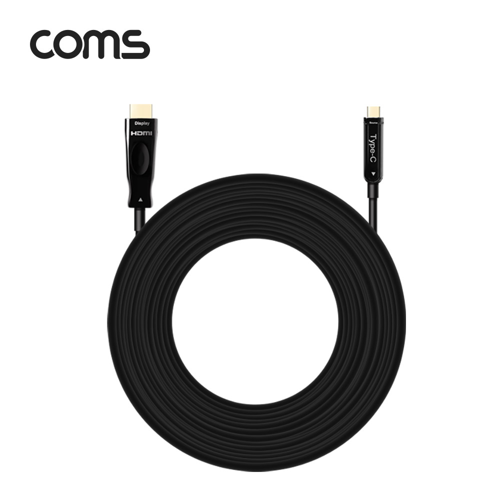 Coms USB 3.1 (Type C) to HDMI 케이블 60M, AOC Cable / EDID / 21.6Gbps / 4K2K@60Hz 지원