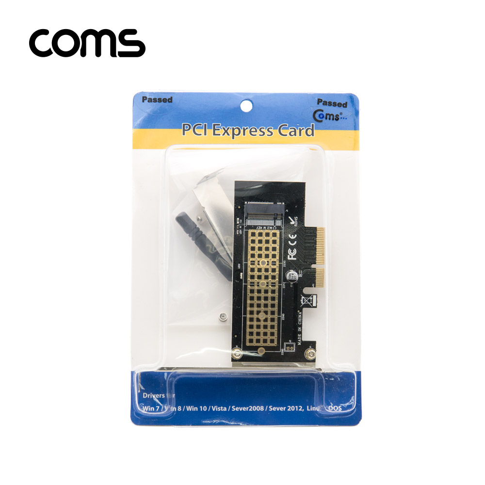 Coms Express PCI 변환 아답터(M.2 NVME) / M.2 to PCI-E 4X / KEY M