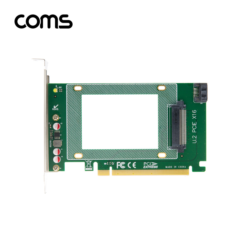 Coms Express PCI 변환 아답터 / U.2 PCI-E 16X (U.2 NVMe SSD) / SATA 컨버터