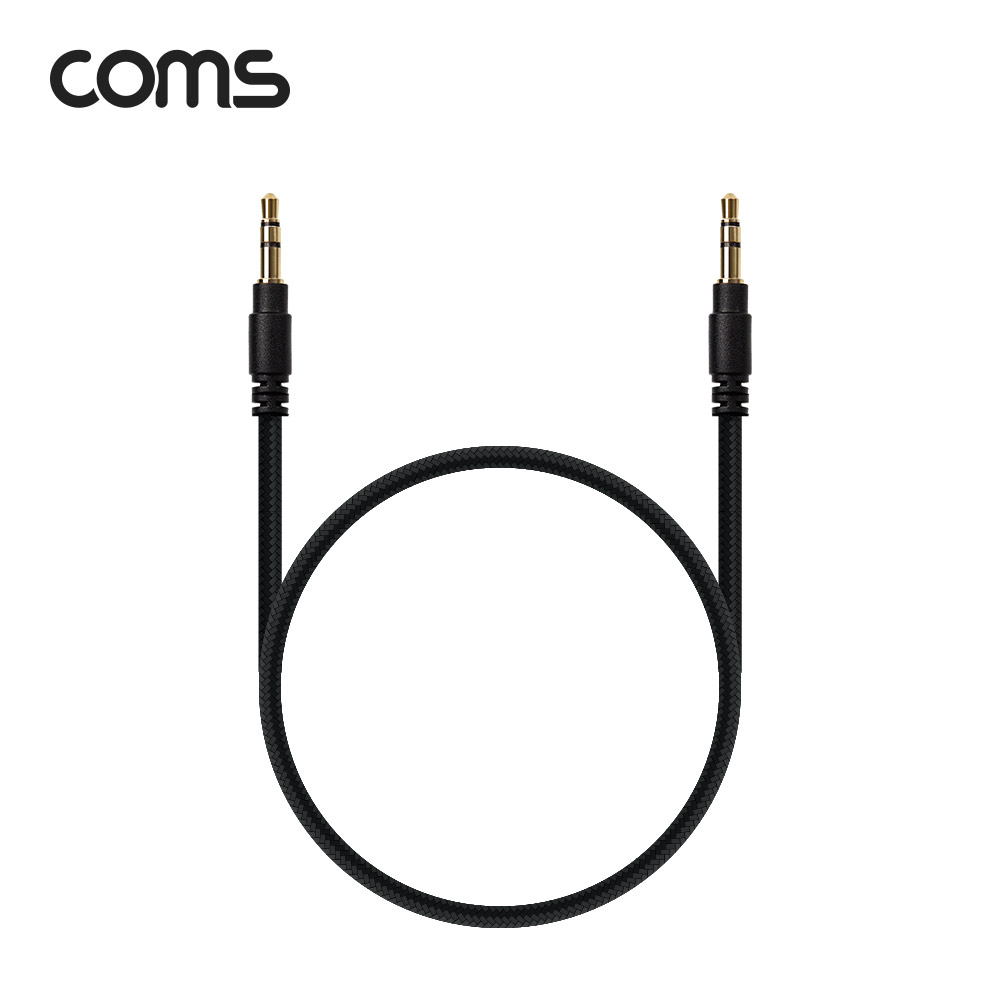 Coms 스테레오 케이블 60cm / 100% 구리 / 고급 AUX / Stereo 3.5 MM / 3극