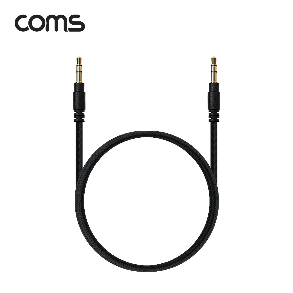 Coms 스테레오 케이블 1M / 100% 구리 / 고급 AUX / Stereo 3.5 MM / 3극