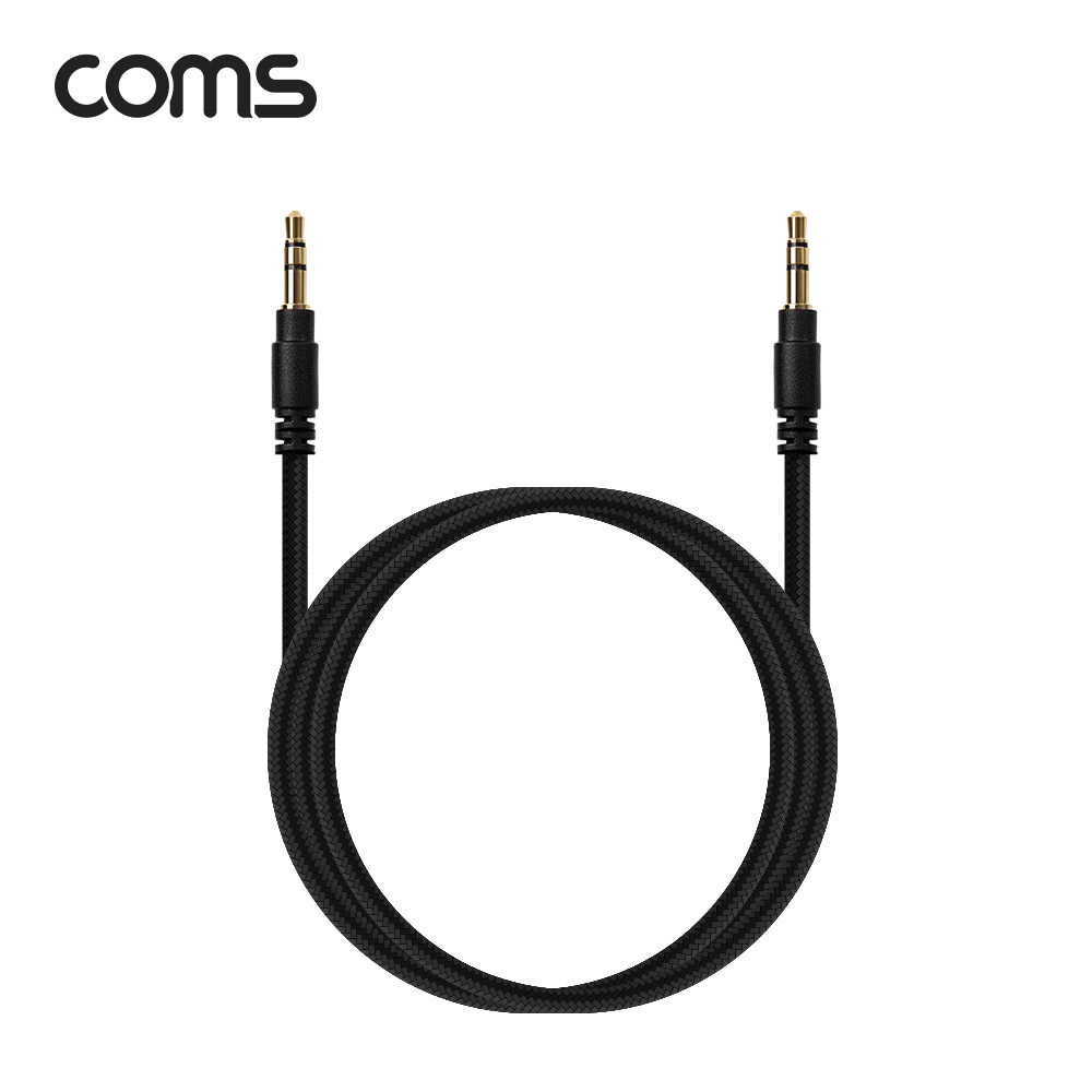 Coms 스테레오 케이블 2M / 100% 구리 / 고급 AUX / Stereo 3.5 MM / 3극