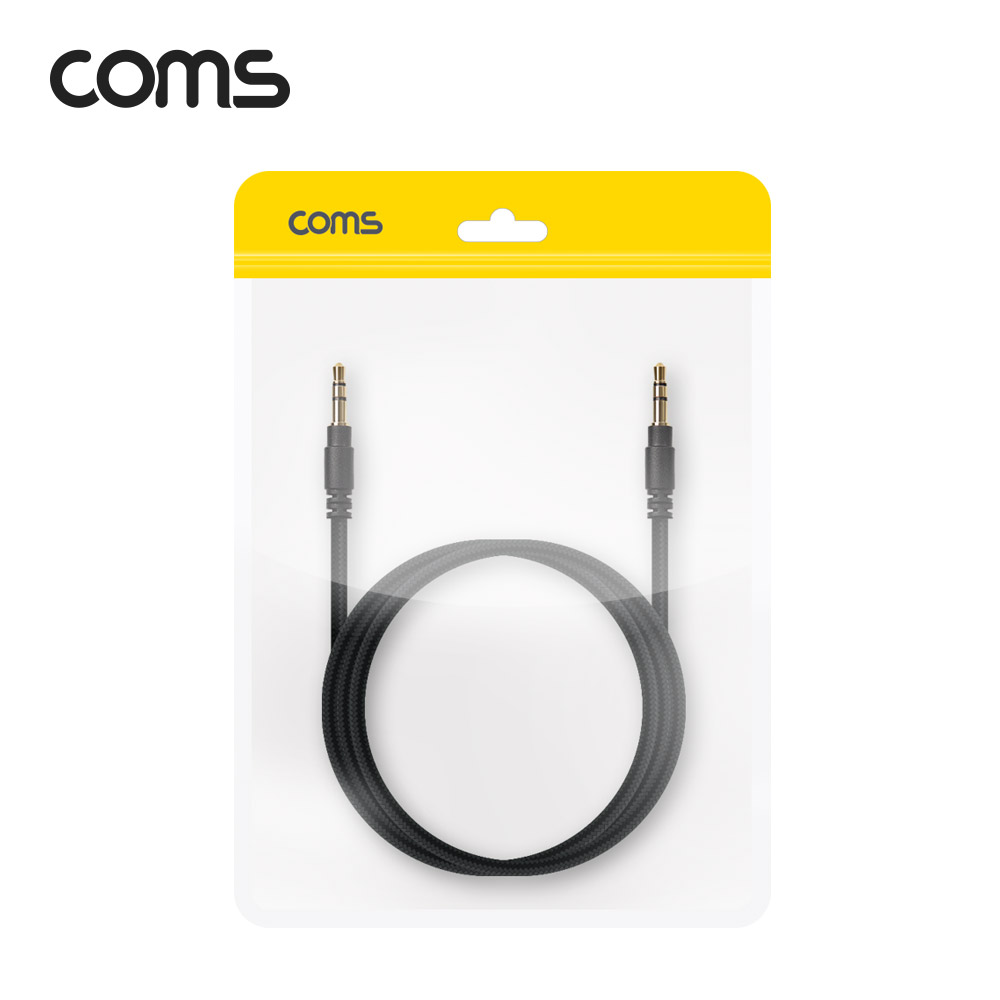 Coms 스테레오 케이블 2M / 100% 구리 / 고급 AUX / Stereo 3.5 MM / 3극