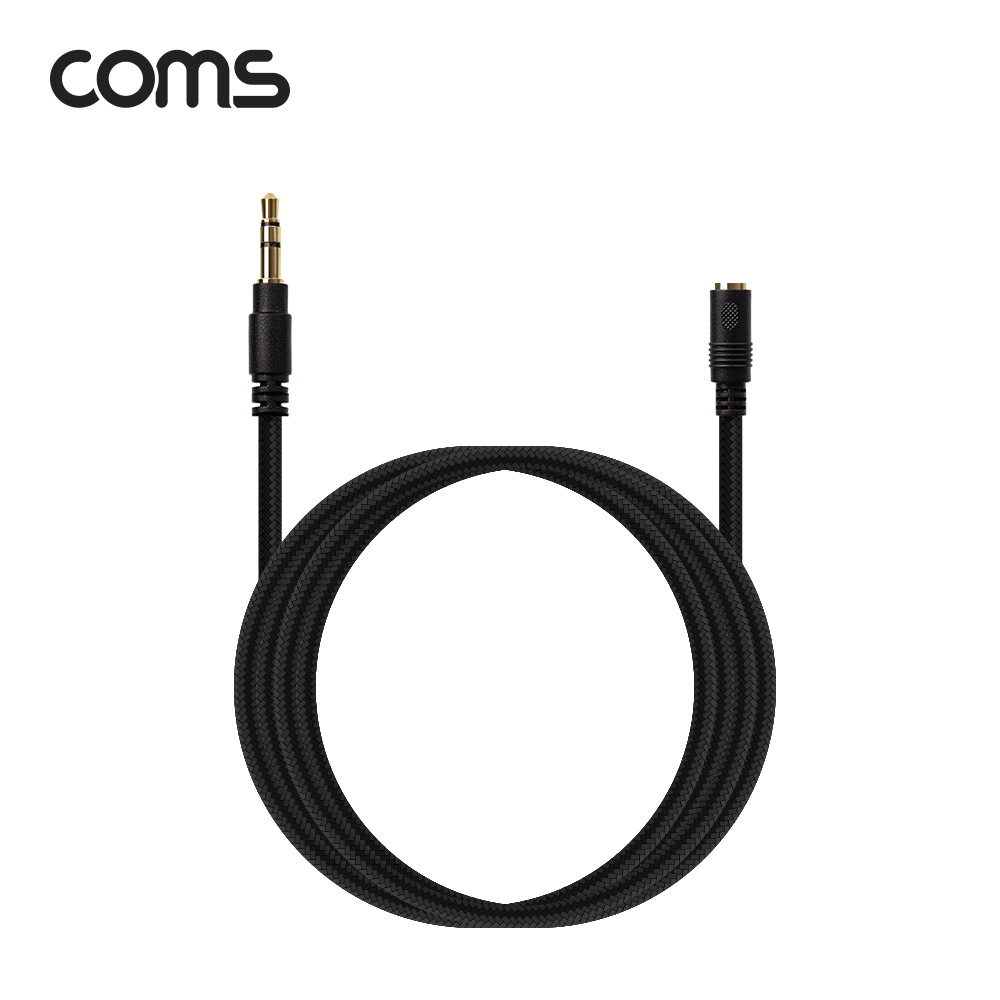 Coms 스테레오 연장 케이블 3M / 100% 구리 / 고급 AUX / Stereo 3.5 MF / 3극