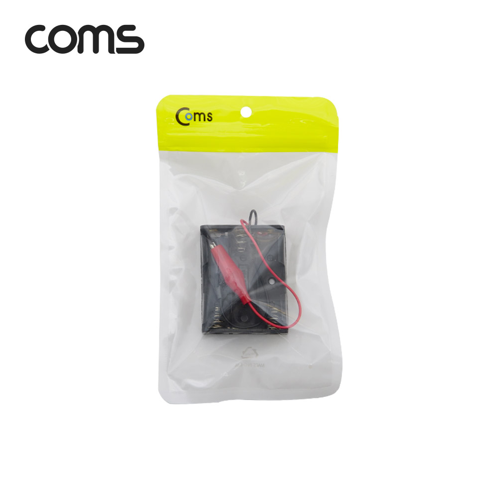 Coms AA 건전지 3구 홀더 집게형