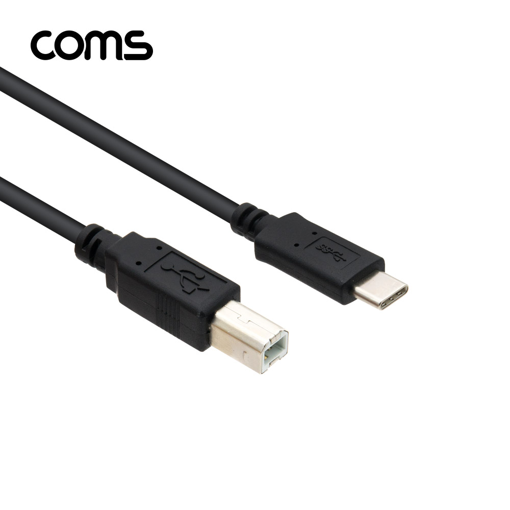 Coms USB 3.1 Type C 변환 케이블 1M USB 2.0 B to C타입