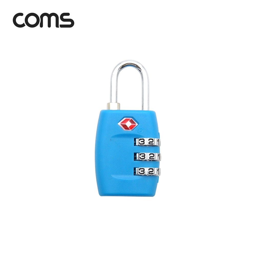 Coms 번호키 다이얼 자물쇠 / 도난방지 자물쇠 / 3 Number