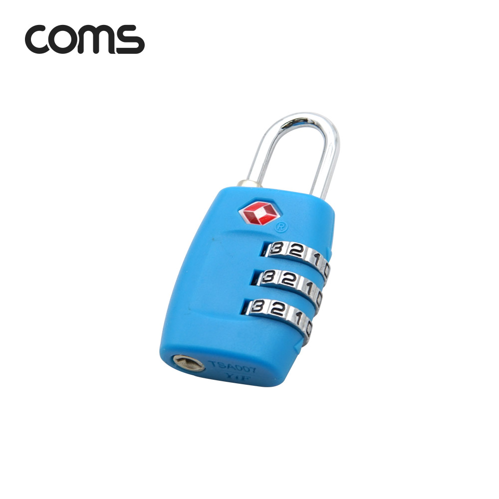 Coms 번호키 다이얼 자물쇠 / 도난방지 자물쇠 / 3 Number