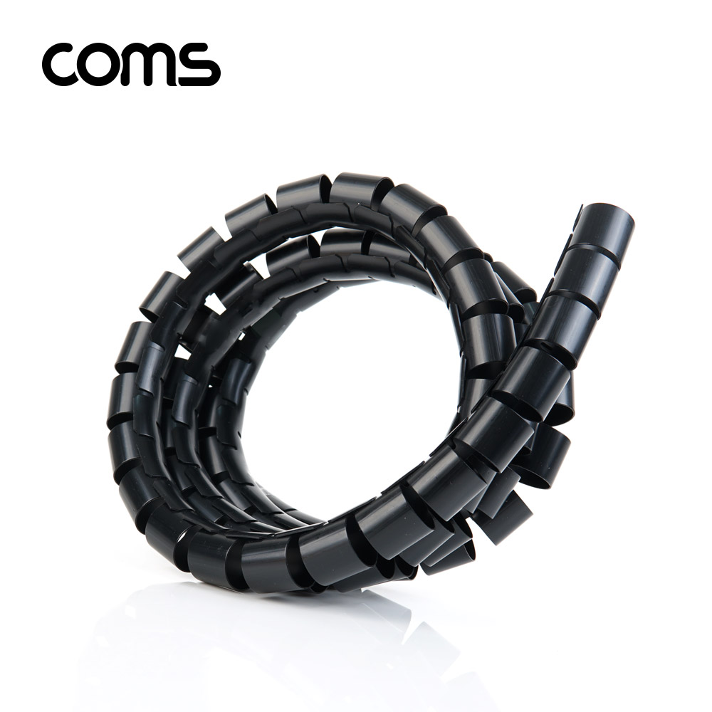 Coms 케이블 정리기(대) / Big / 2.0φ x 1.5M / 매직케이블 / 블랙