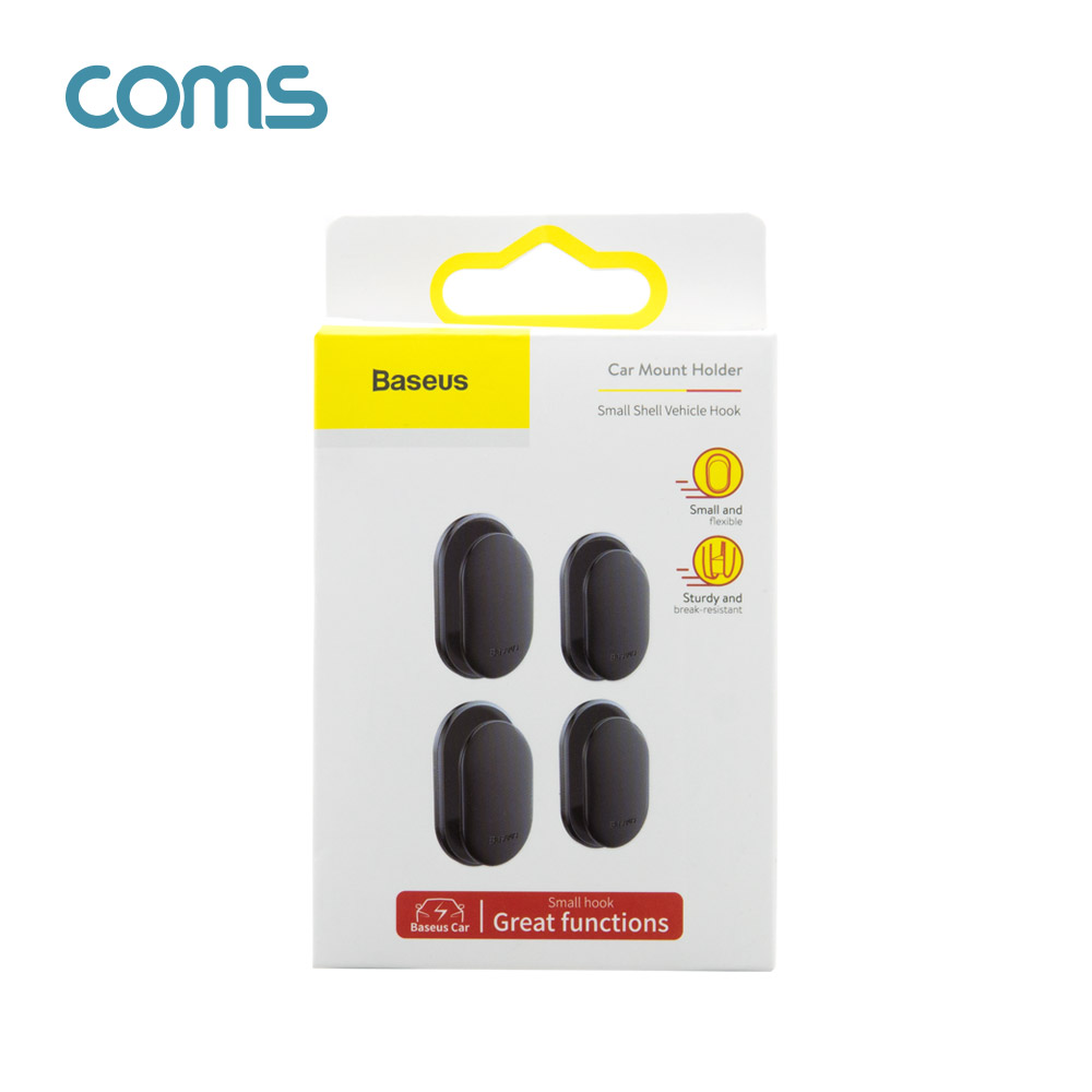 Coms 다용도 거치 홀더 / 차량용 / 벽면거치 4EA
