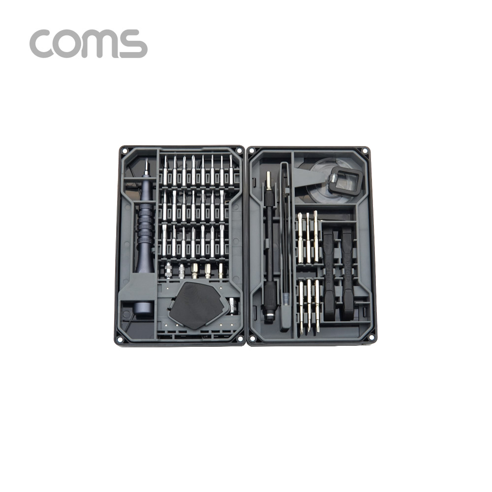 Coms 드라이버 세트 64 in 1, Jakemy, 다용도 멀티 공구, 스크류 드릴날 비트, 십자 일자 별 육각