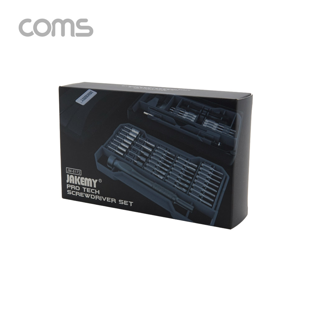 Coms 드라이버 세트 64 in 1, Jakemy, 다용도 멀티 공구, 스크류 드릴날 비트, 십자 일자 별 육각