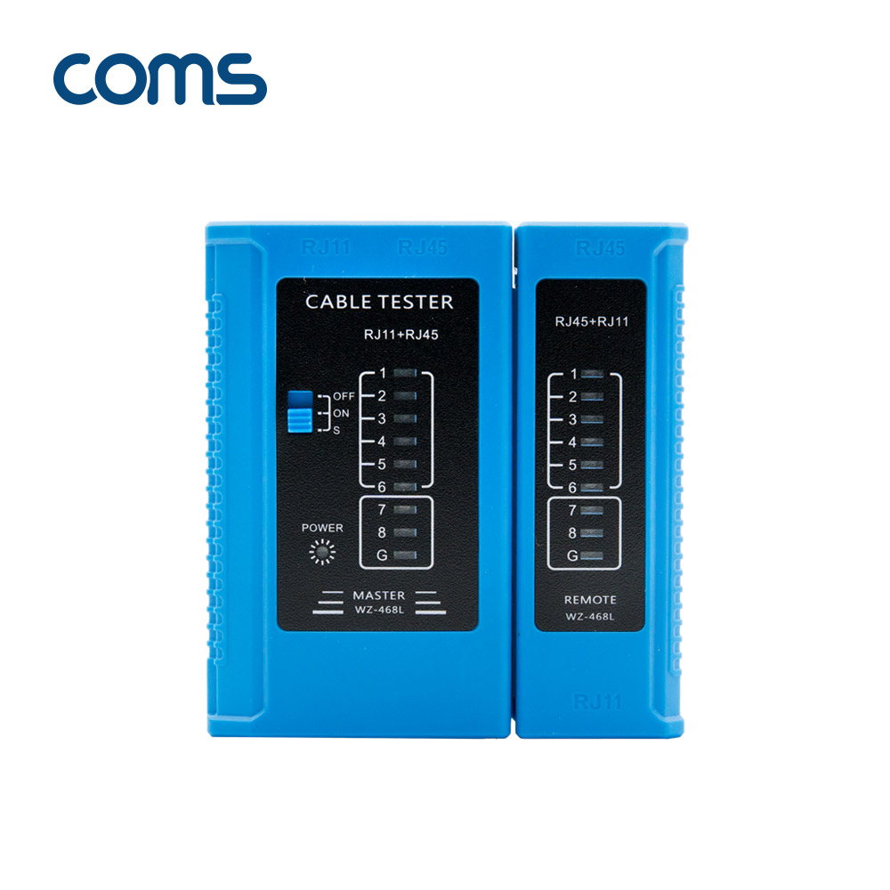 Coms 분리형 랜 테스터기 / 전화선 테스터기 / RJ45 / RJ11