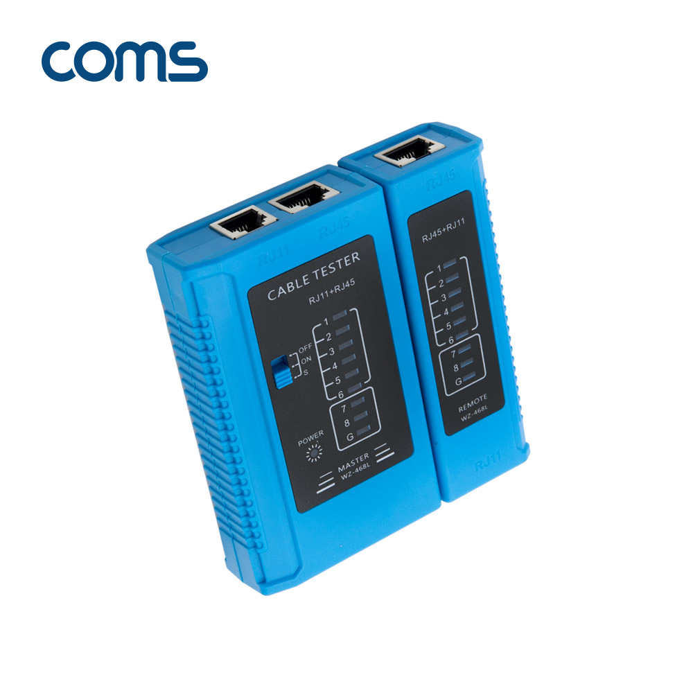 Coms 분리형 랜 테스터기 / 전화선 테스터기 / RJ45 / RJ11