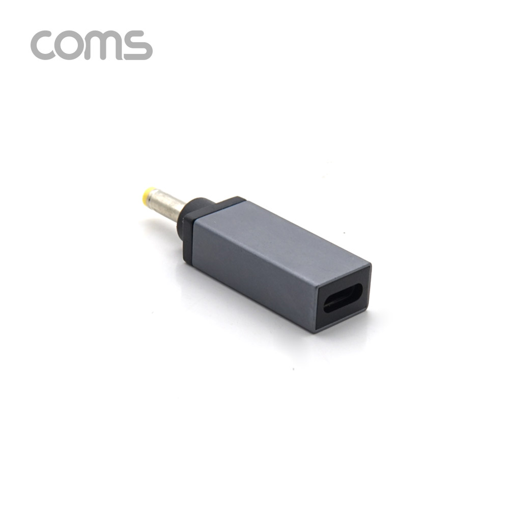 Coms USB 3.1 Type C 노트북 전원변환 젠더 C타입 PD to DC 4.0 1.7