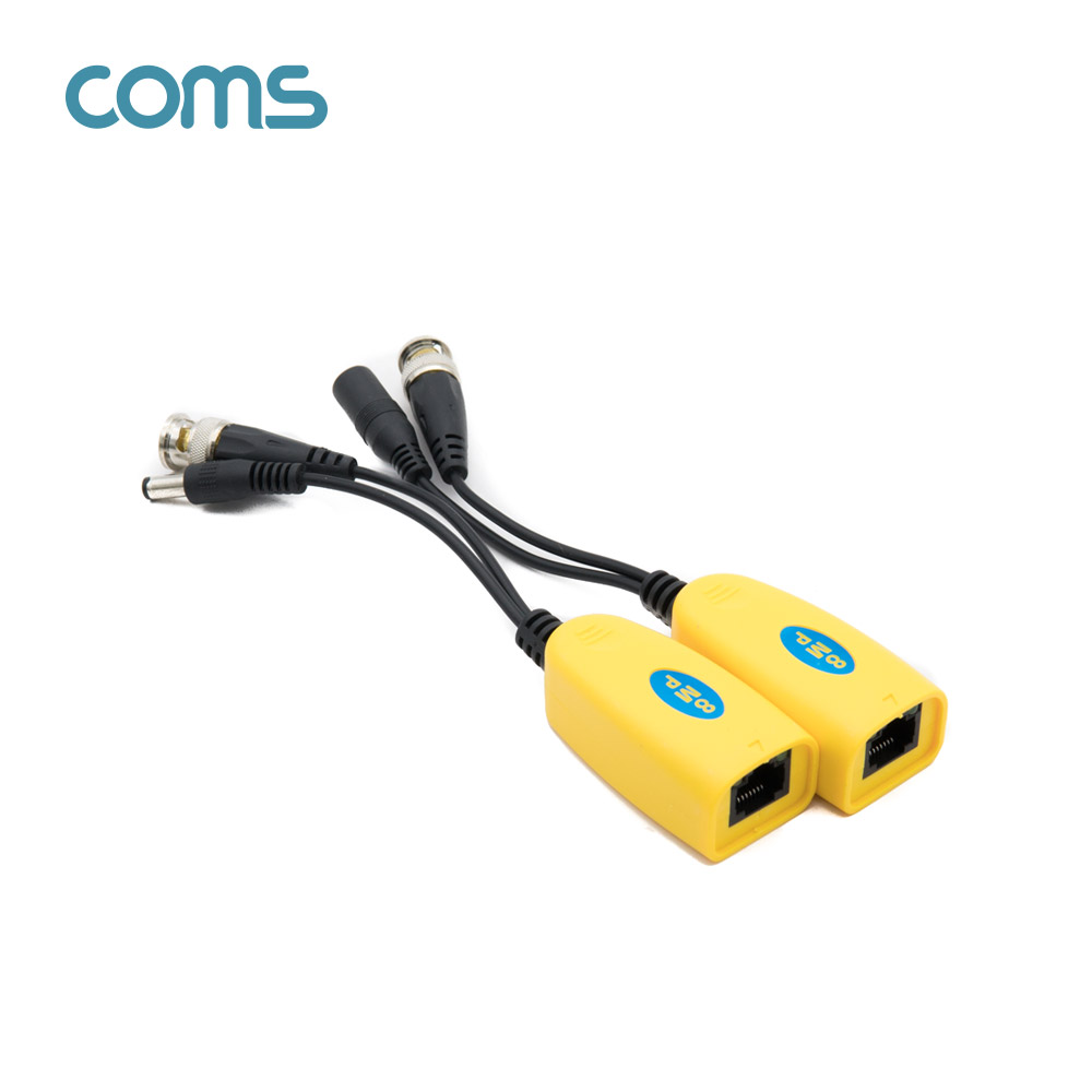 Coms BNC 리피터(Balun) / CCTV 신호연장 / 8MP (UTP 포트/DC전원, CVI/TVI/AHD/CVBS)
