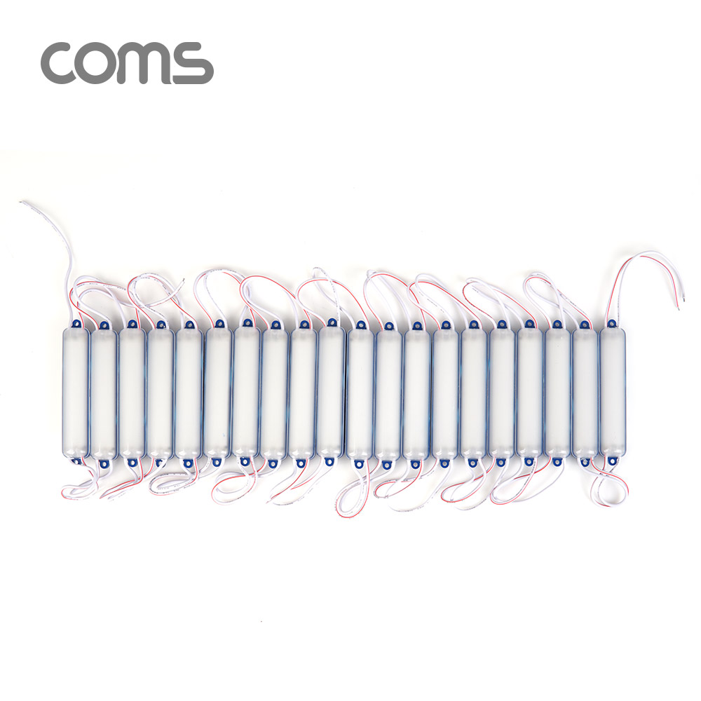 Coms 제작용 LED 모듈 세트 (슬림 막대형) Blue / DC 12V / 20개입 / 작업용, DIY 램프, LED 다용도 리폼 기판 교체 / 컬러 라이트(색 조명)