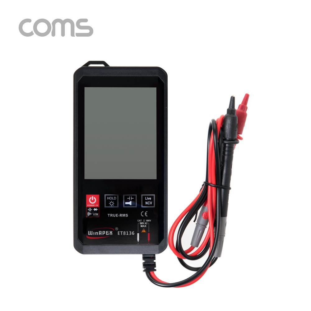 Coms 디지털 멀티 테스터기 / 터치 스크린 / AC DC 전압 전류 테스트