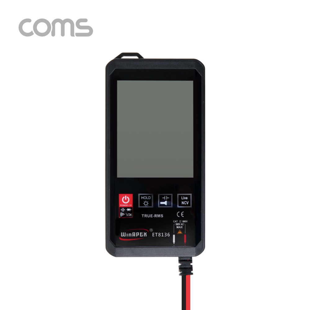 Coms 디지털 멀티 테스터기 / 터치 스크린 / AC DC 전압 전류 테스트