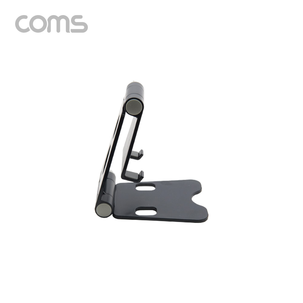 Coms 탁상용 접이식 스마트폰 거치대 / 스마트폰 스탠드 / 접이식 거치대 / Black