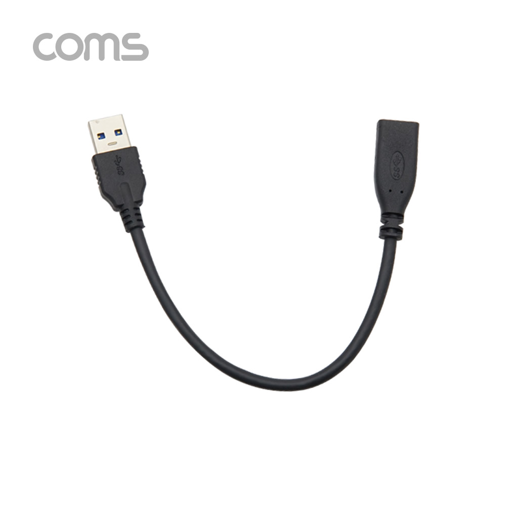 Coms USB 3.1 Type C 변환젠더 케이블 20cm C타입 F to USB 3.0 A M Black