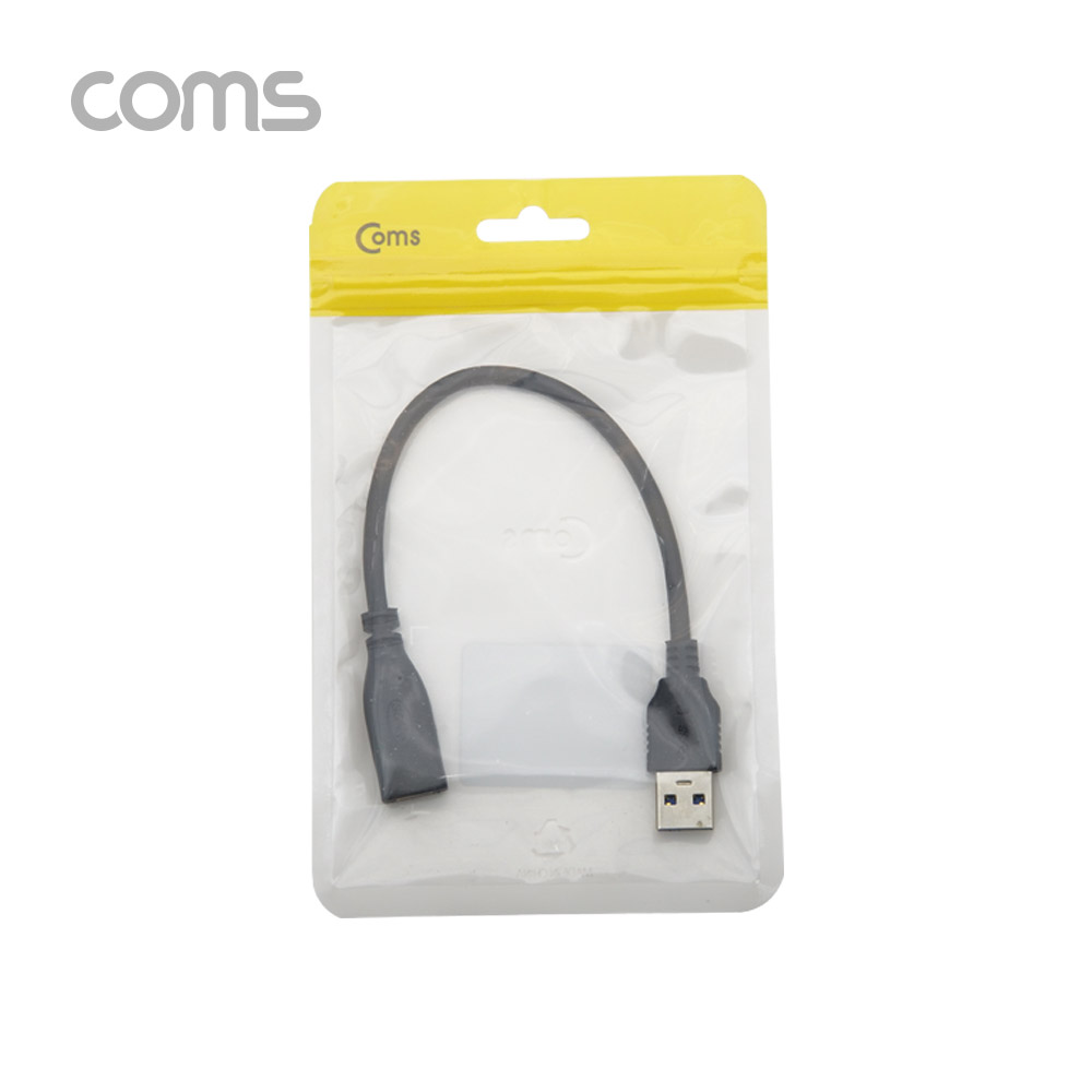 Coms USB 3.1 Type C 변환젠더 케이블 20cm C타입 F to USB 3.0 A M Black