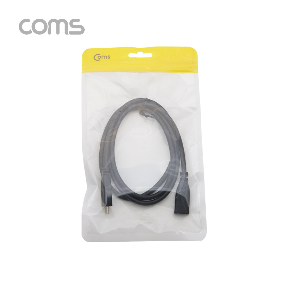 [IF645] Coms USB 3.1(Type C) 케이블(M/F) / 연장 / 1m / Black