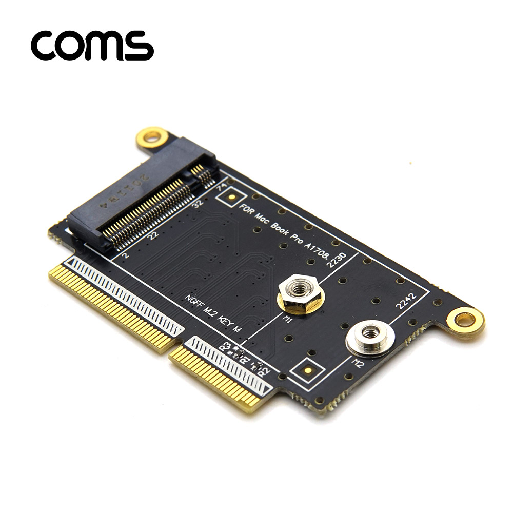 Coms M.2 변환 컨버터 A사 노트북 Pro A1708 to M.2 NGFF SSD KEY M 변환 카드