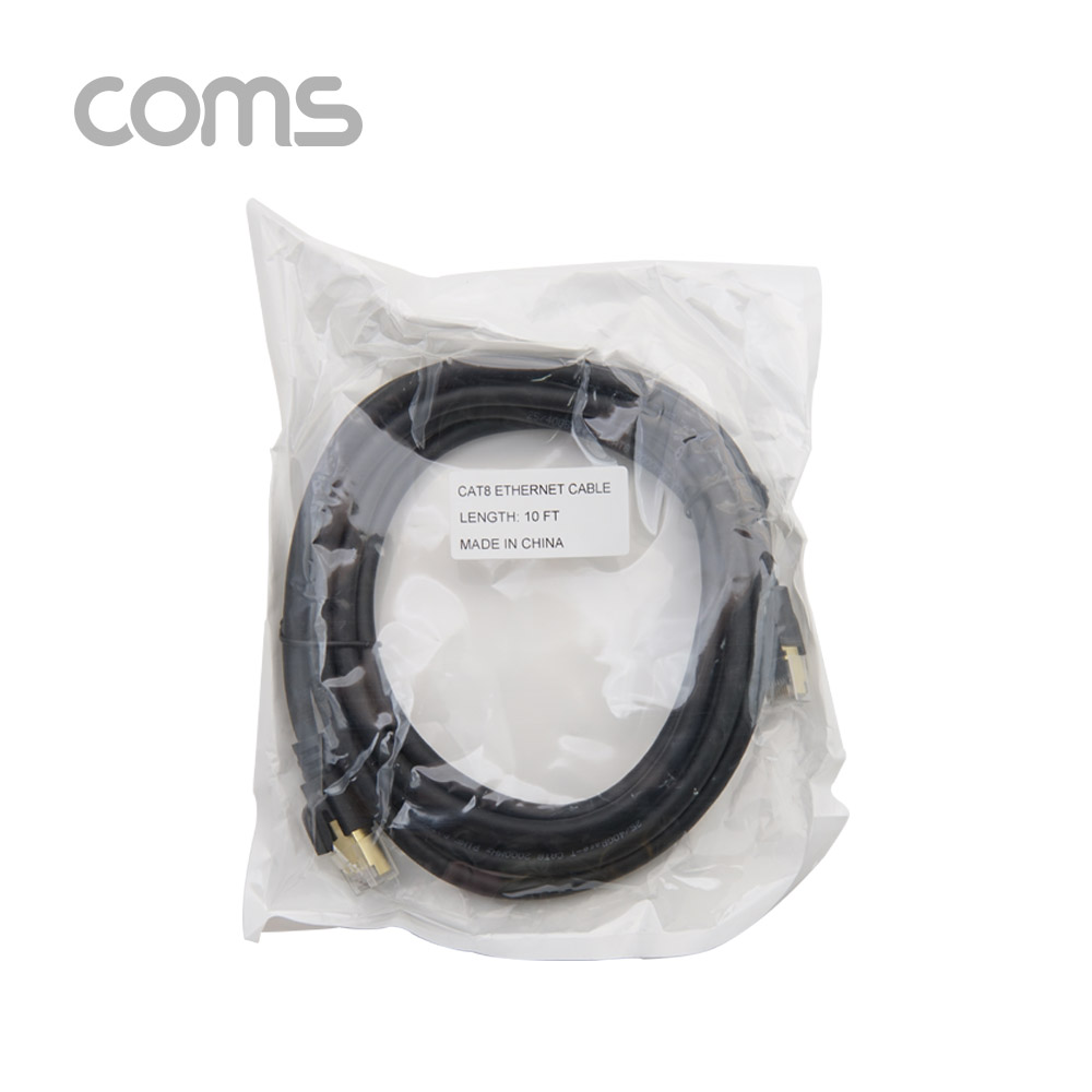 Coms 랜케이블(Direct/Cat 8) 3M / 기가비트 / LAN / 40Gbps / 24AWG/랜선