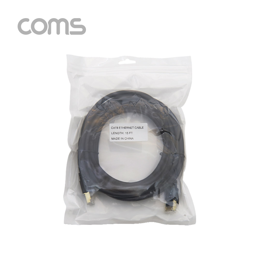 Coms 랜케이블(Direct/Cat 8) 4.5M / 기가비트 / LAN / 40Gbps / 24AWG/랜선