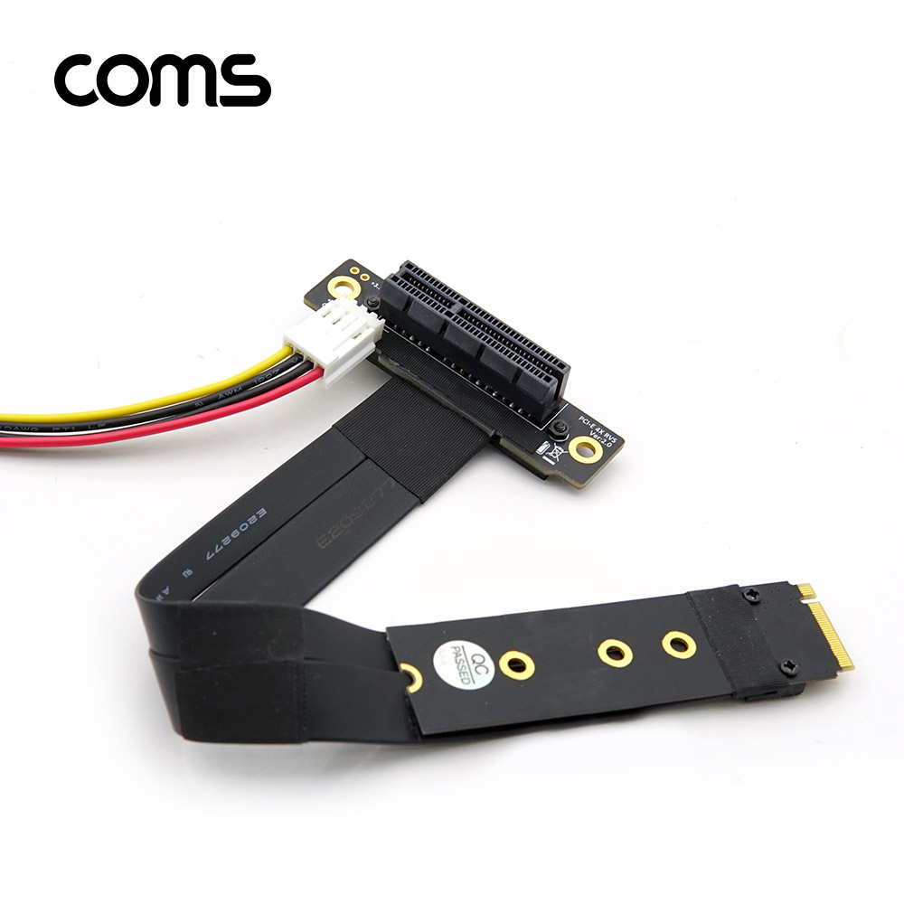 Coms PCI Express 변환 컨버터 M.2 NVME SSD KEY M to PCI-E 4x 변환 카드