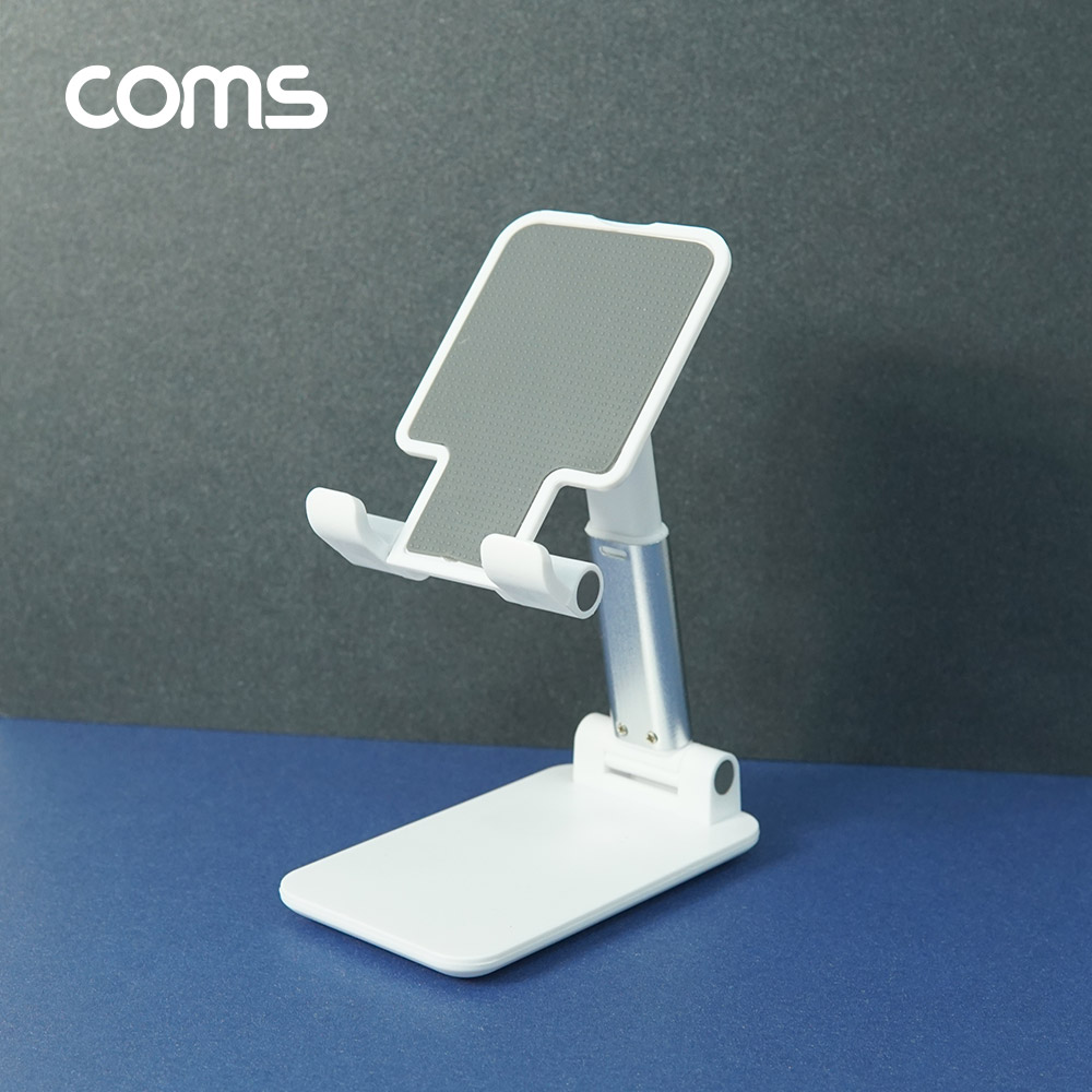 Coms 휴대용 접이식 각도조절 스마트폰/태블릿 거치대 / 스탠드 / 폴더블