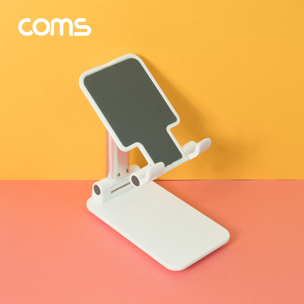 Coms 휴대용 접이식 각도조절 스마트폰/태블릿 거치대 / 스탠드 / 폴더블