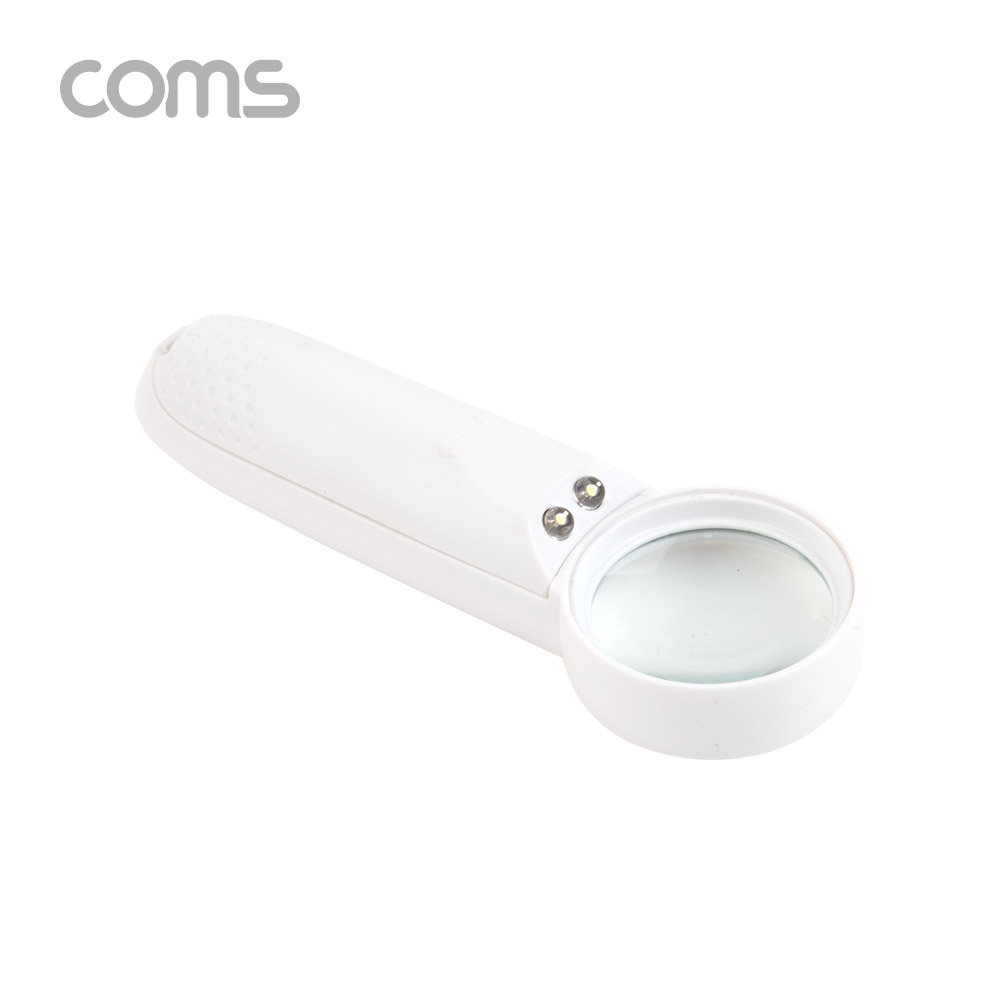 Coms LED 돋보기 확대경 8배율, 8X, 렌즈 37mm, 독서용 학습용