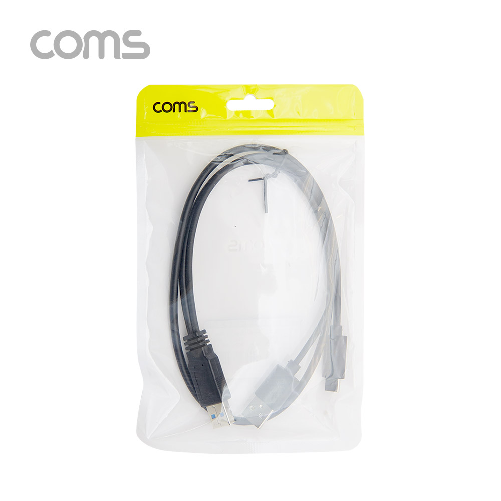 Coms USB 3.1 Type C Y 케이블 USB 3.0 A 30cm + C타입 60cm + USB 2.0 A 전원 추가공급