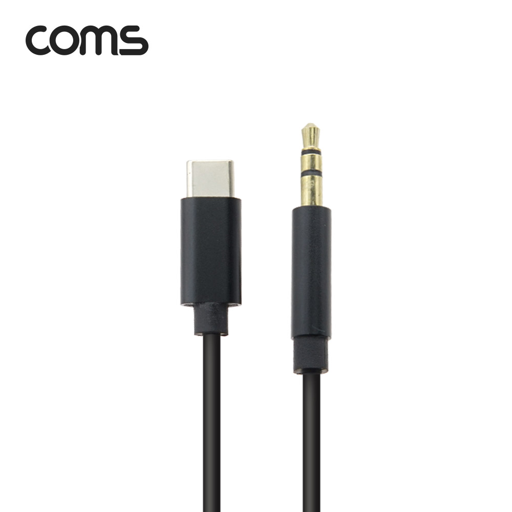 Coms USB 3.1 Type C to 3.5mm AUX 케이블 / 1M / TPE+OFC / 국내 스마트폰 사용 가능
