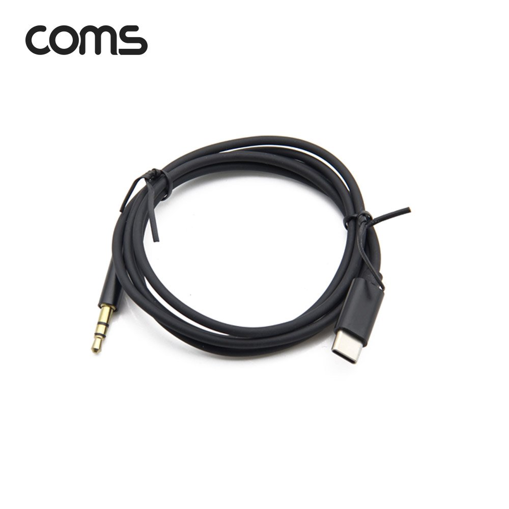 Coms USB 3.1 Type C to 3.5mm AUX 케이블 / 1M / TPE+OFC / 국내 스마트폰 사용 가능