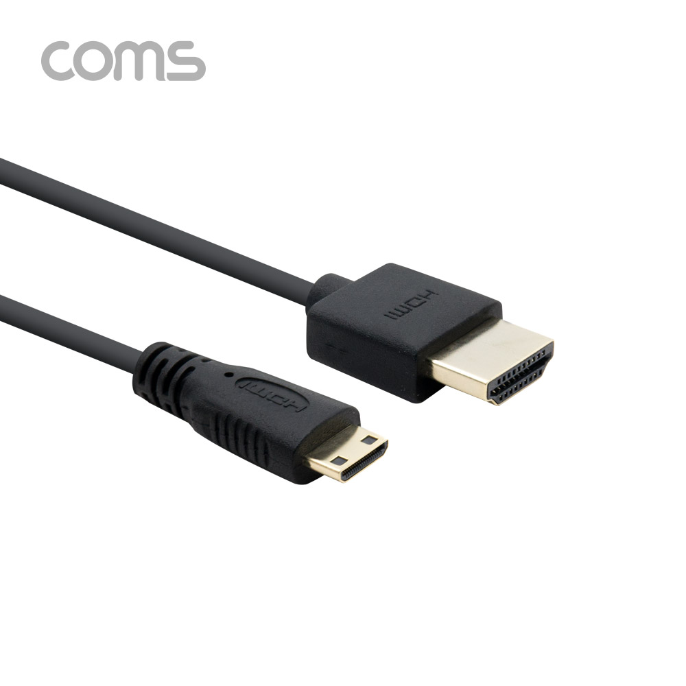 Coms 미니 HDMI 변환 슬림 케이블 60cm HDMI M to Mini HDMI M / V2.0 / 4K@60Hz UHD