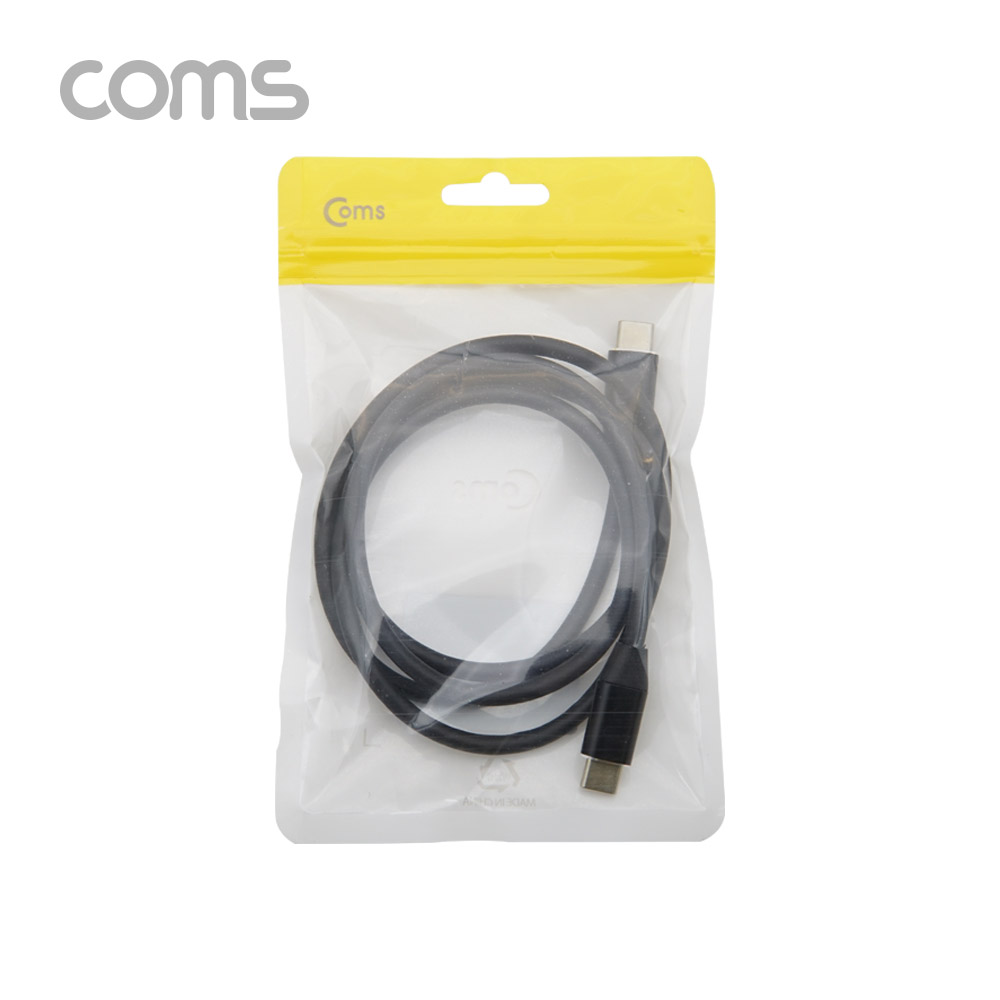 Coms USB 3.1 Type C 케이블 1M 100W 5A E-Marker 이마커 C타입 to C타입