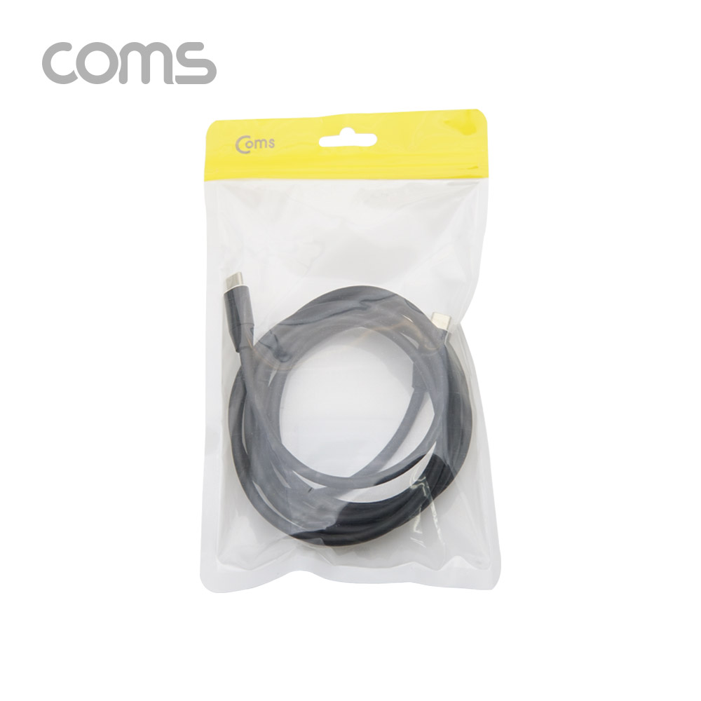 Coms USB 3.1 Type C 케이블 2M 100W 5A E-Marker 이마커 C타입 to C타입