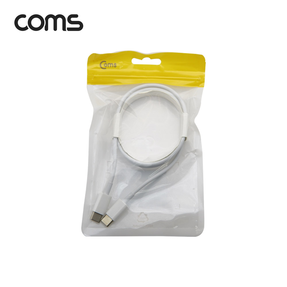 Coms USB 3.1 Type C PD 케이블 (3A/60W) 1.2M 3A White