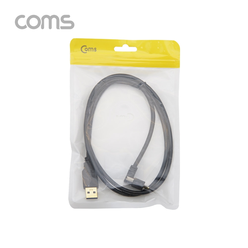 Coms USB 3.1(Type C) 케이블 / USB 3.1(M) to USB 3.0(M) / 브라켓 연결용 / 상향 꺾임 /1M