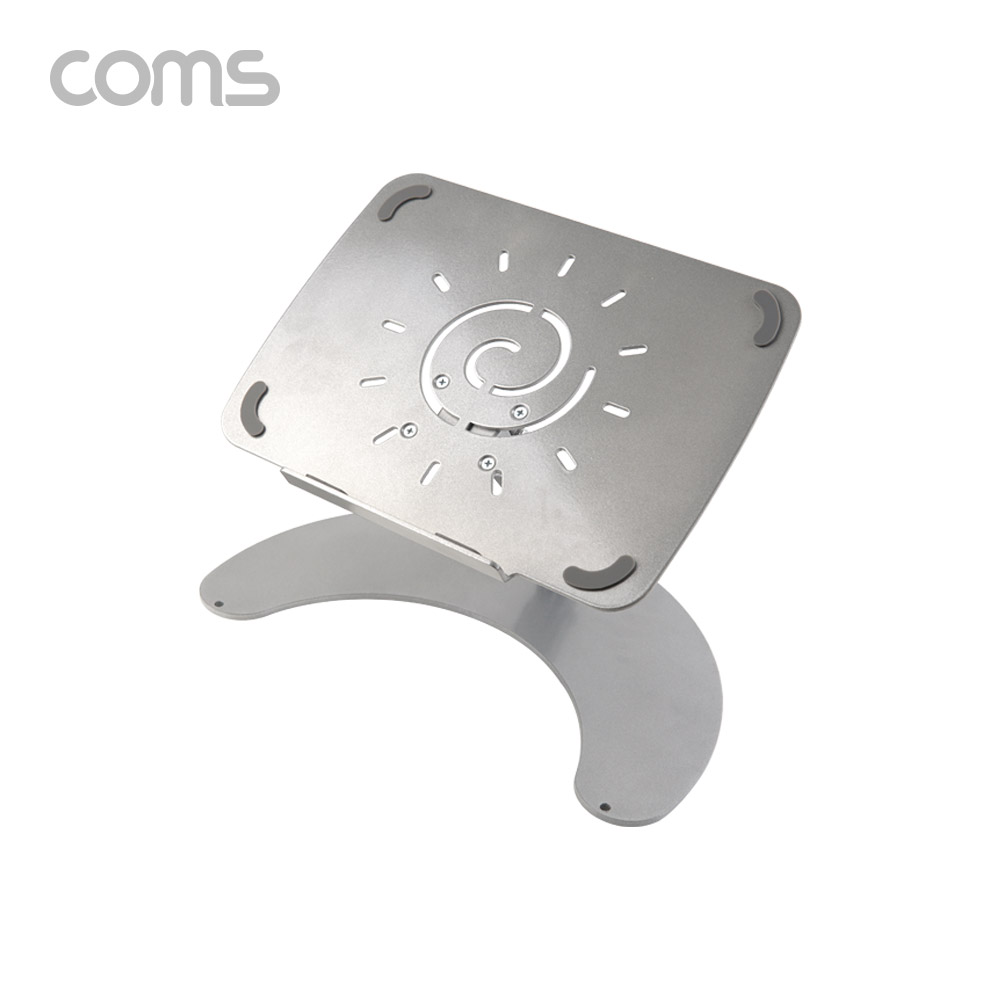 Coms 알루미늄 노트북 거치대 / 2단 각도조절 / 스탠드 / 받침대 / 관절형