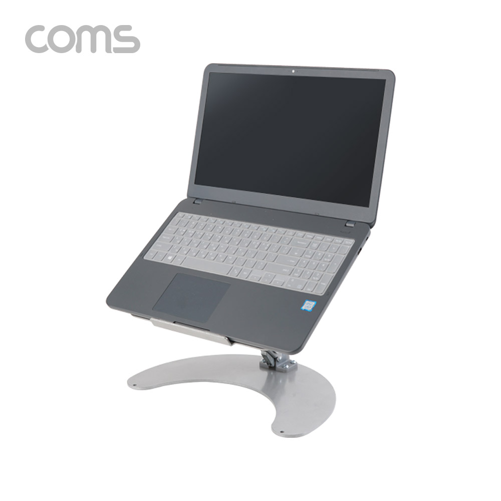 Coms 알루미늄 노트북 거치대 / 2단 각도조절 / 스탠드 / 받침대 / 관절형