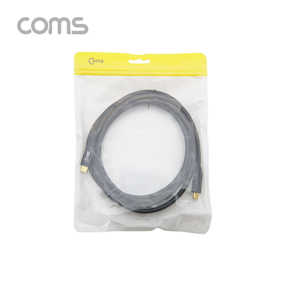 Coms USB 3.1 Type C 케이블 2M GEN2 10Gbps 100W 5A E-Marker 이마커 C타입 to C타입