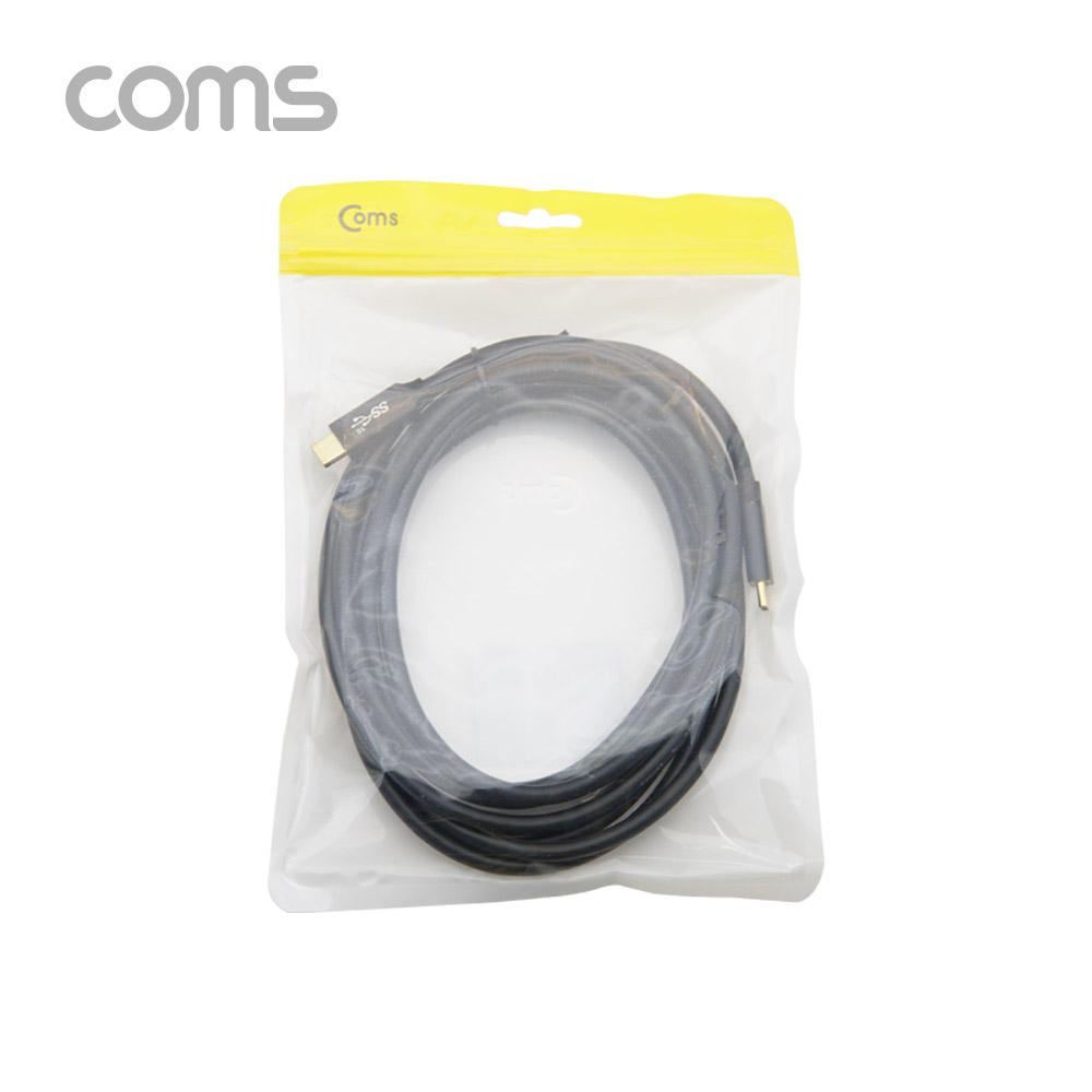 Coms USB 3.1 Type C 케이블 3M GEN2 10Gbps 100W 5A E-Marker 이마커 C타입 to C타입